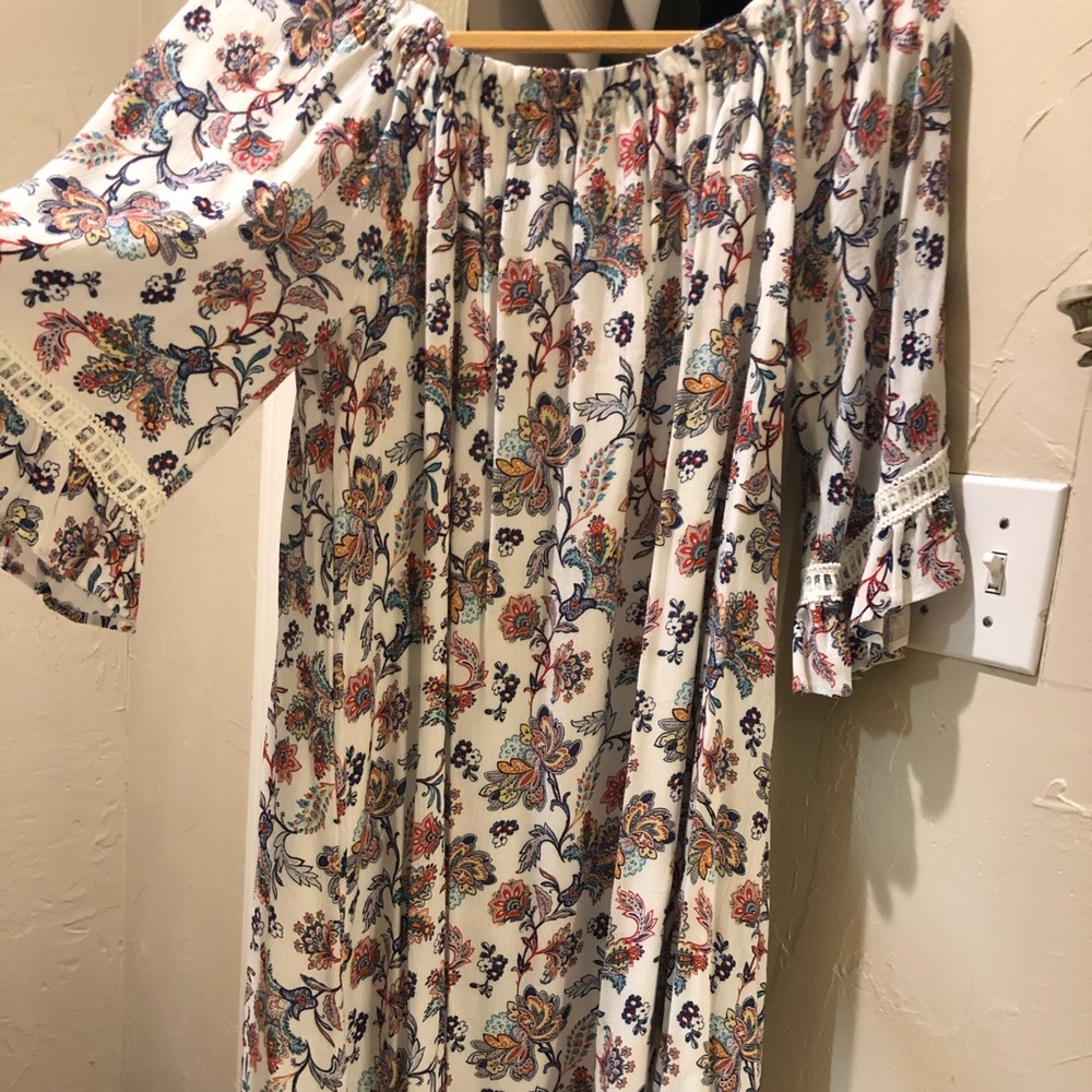 Knee length floral dress